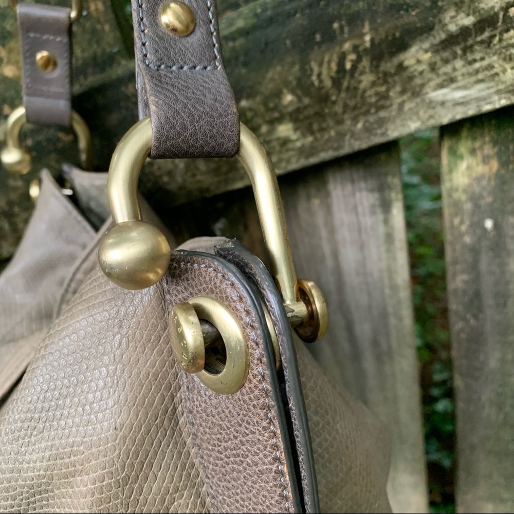BCBGMaxAzria leather embossed hobo bag purse - Picture 7 of 16